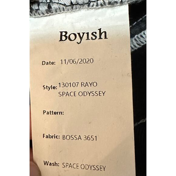 BOYISH RAYO Space Odyssey Jeans Size 25 New with tags contrast stitching - Picture 9 of 10